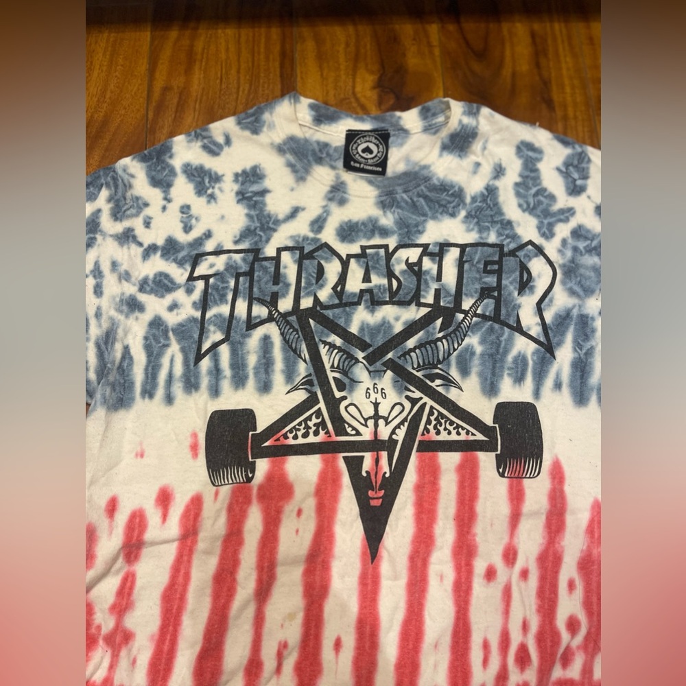 Thrasher skateboard tye dye tee. - Picture 2 of 3